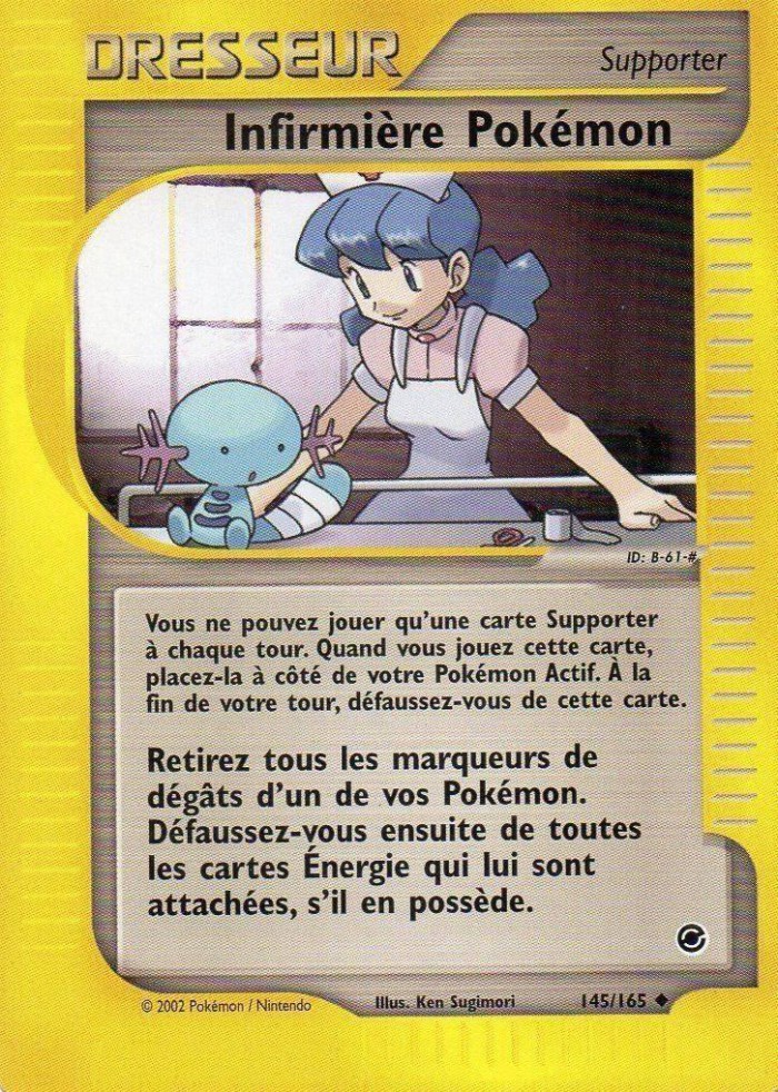 Carte Pokémon: Infirmière Pokémon