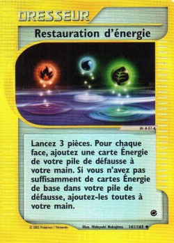 Carte Pokémon: Restauration d'énergie