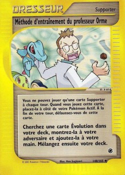 Carte Pokémon: Méthode d'entraînement du professeur Orme