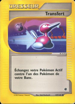 Carte Pokémon: Transfert