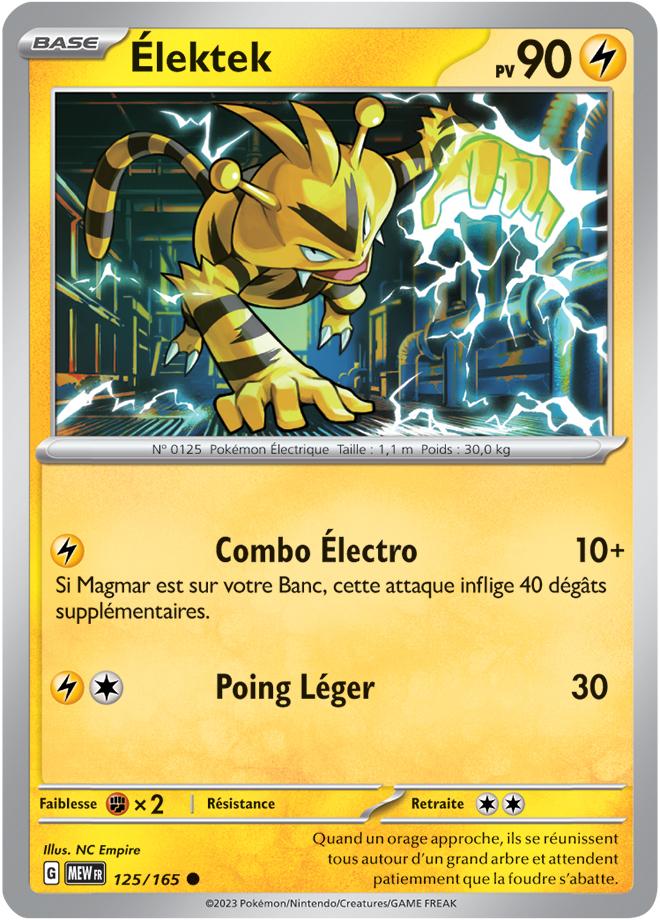 Carte Pokémon: Élektek