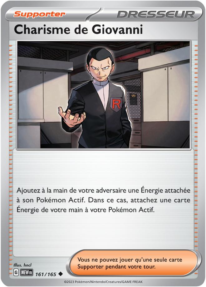 Carte Pokémon: Charisme de Giovanni