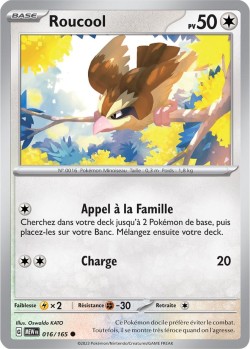 Carte Pokémon: Roucool