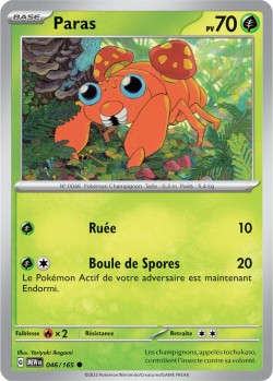 Carte Pokémon: Paras