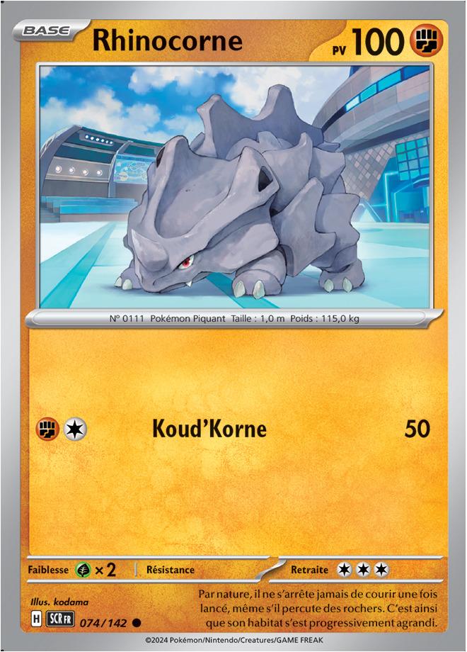 Carte Pokémon: Rhinocorne