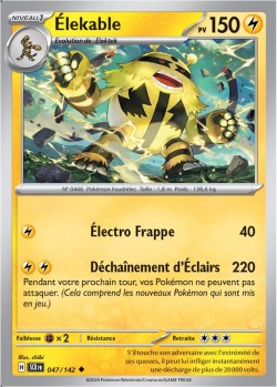 Carte Pokémon: Élekable