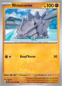 Carte Pokémon: Rhinocorne