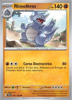 Carte Pokémon: Rhinoféros