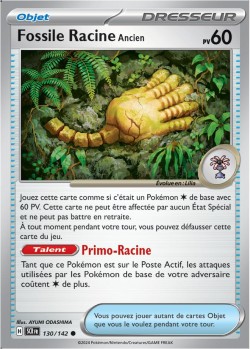 Carte Pokémon: Fossile racine Ancien