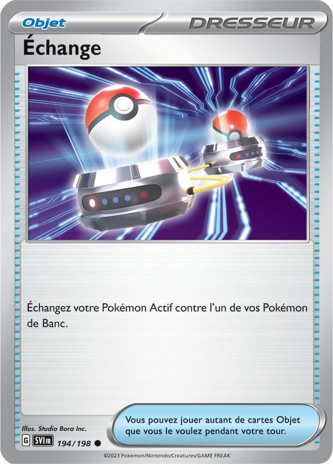 Carte Pokémon: Échange