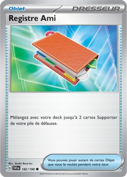 Carte Pokémon: Registre Ami