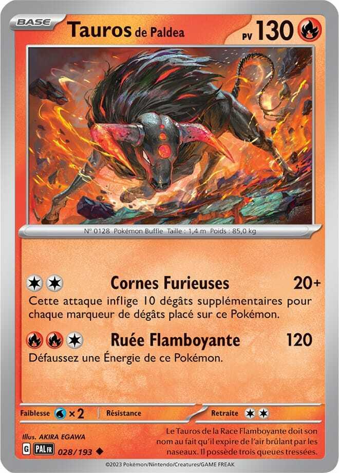 Carte Pokémon: Tauros de Paldea