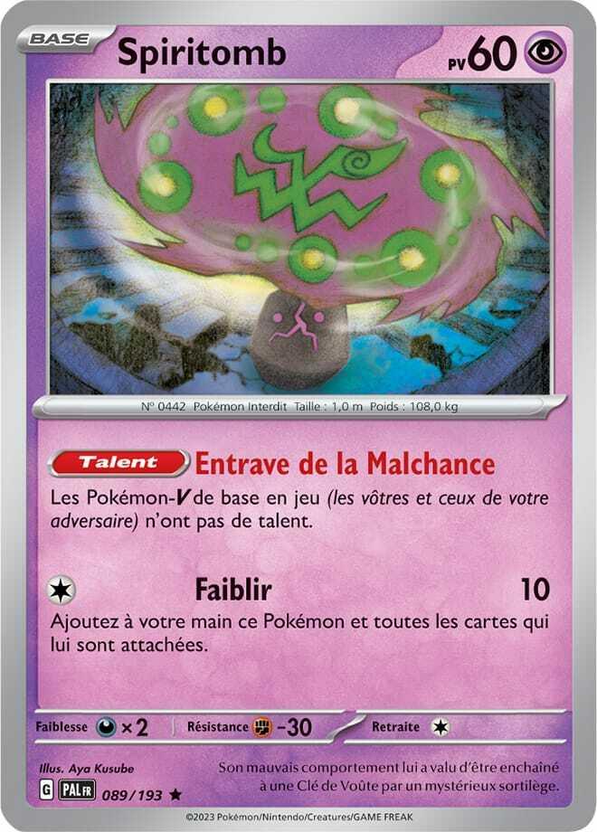 Carte Pokémon: Spiritomb