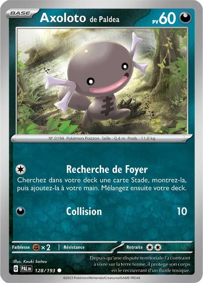 Carte Pokémon: Axoloto de Paldea