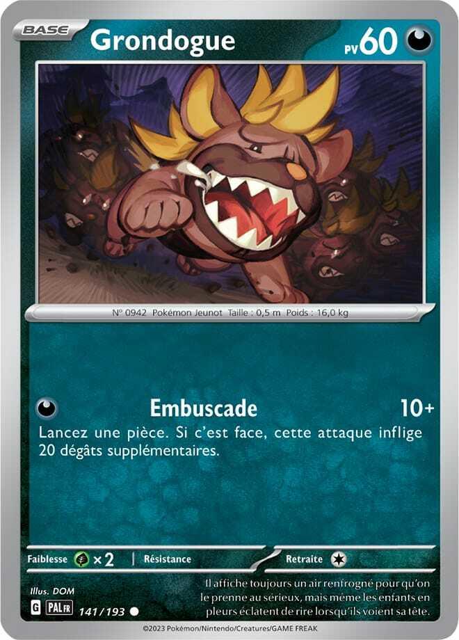 Carte Pokémon: Grondogue