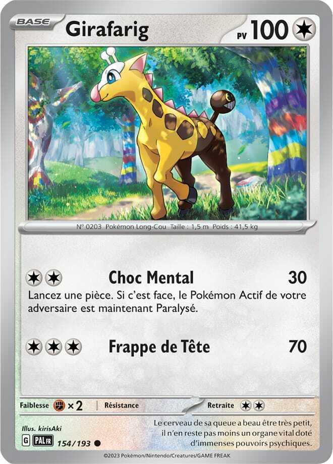 Carte Pokémon: Girafarig