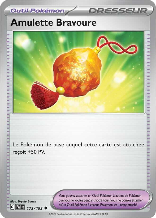 Carte Pokémon: Amulette Bravoure