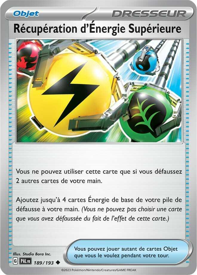 Carte Pokémon: Récupération d'Énergie Supérieure