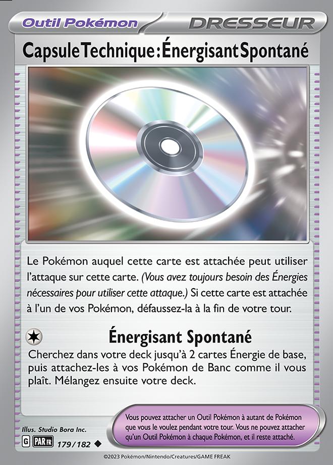 Carte Pokémon: Capsule Technique : Énergisant Spontané