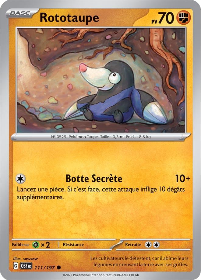 Carte Pokémon: Rototaupe