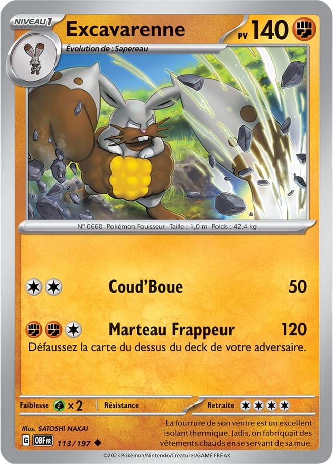 Carte Pokémon: Excavarenne