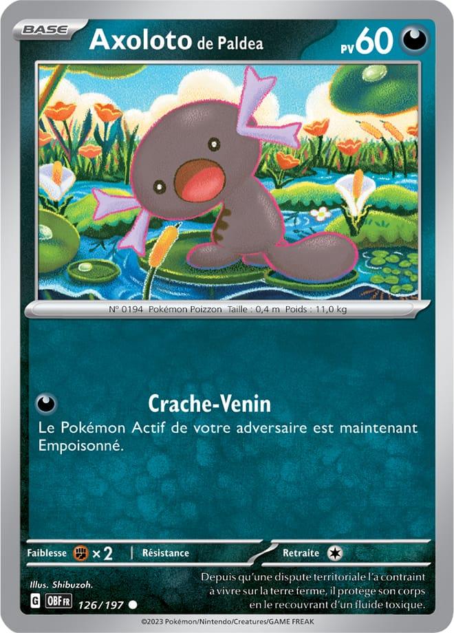 Carte Pokémon: Axoloto de Paldea