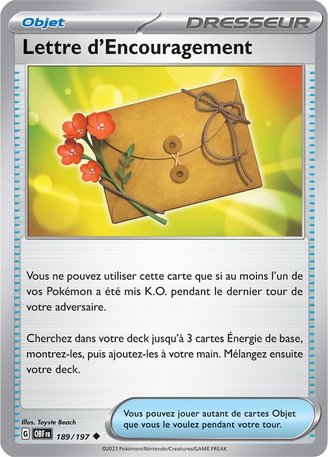 Carte Pokémon: Lettre d'Encouragement