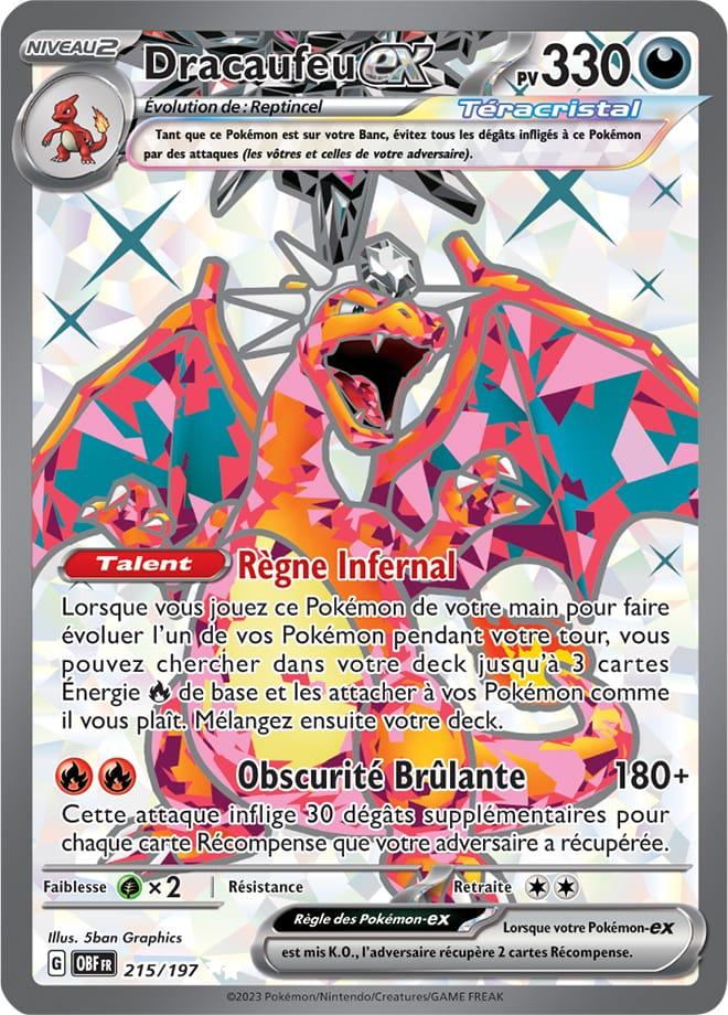 Carte Pokémon: Dracaufeu ex