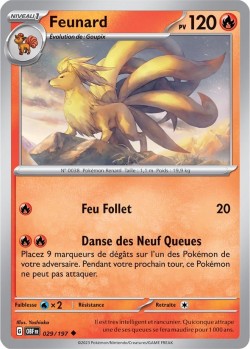 Carte Pokémon: Feunard