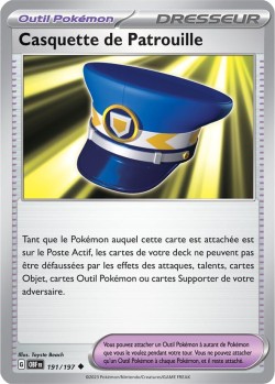 Carte Pokémon: Casquette de Patrouille