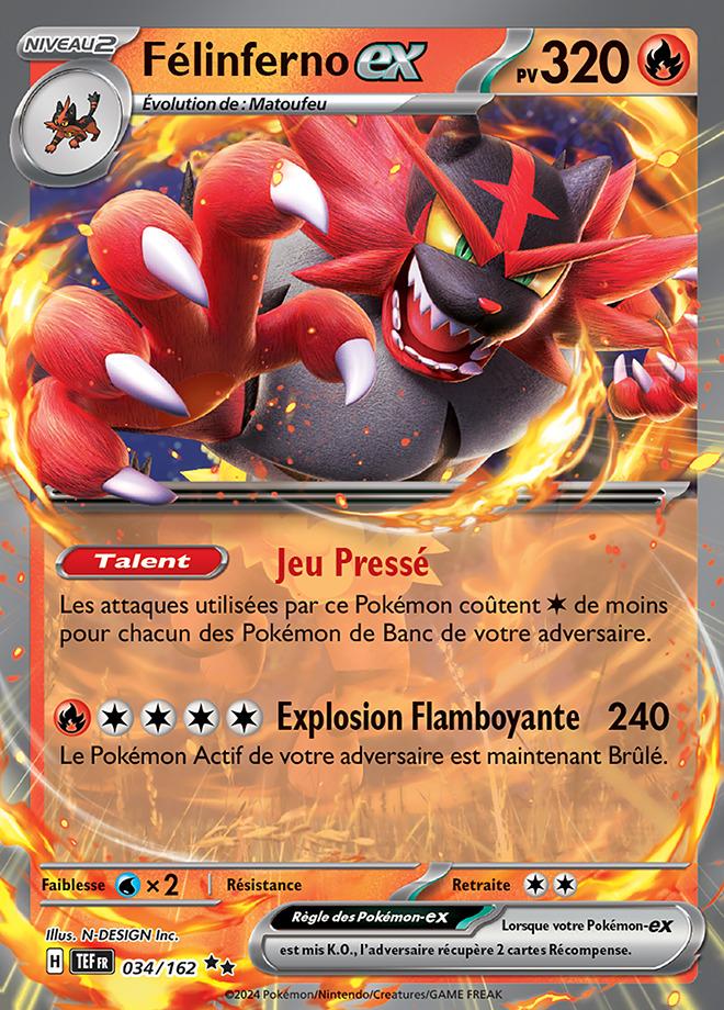 Carte Pokémon: Félinferno ex