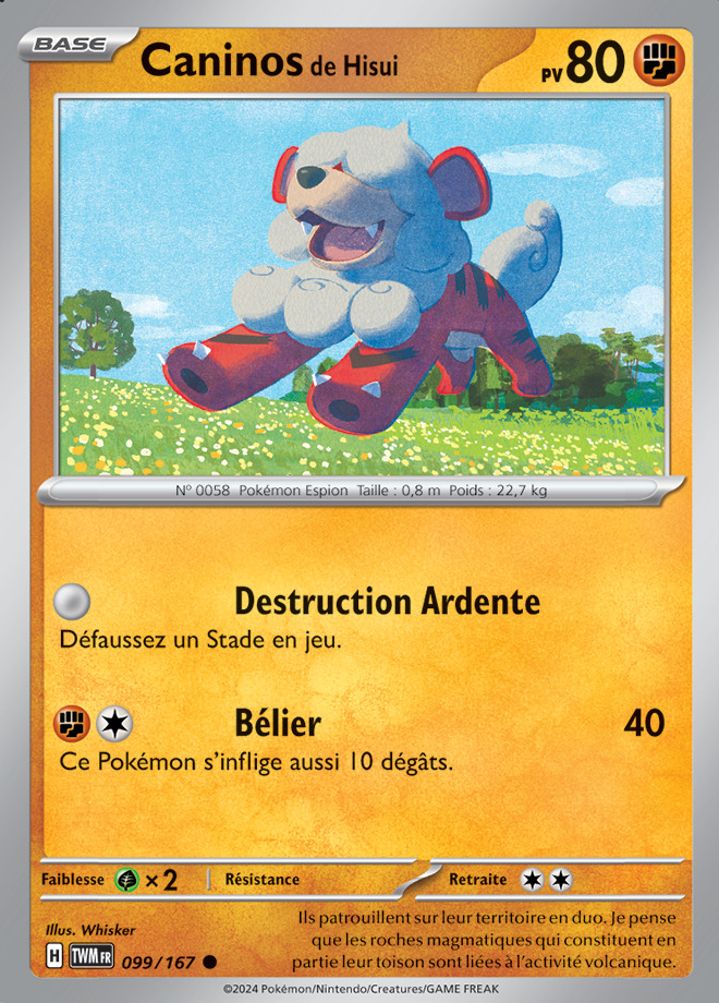 Carte Pokémon: Caninos de Hisui