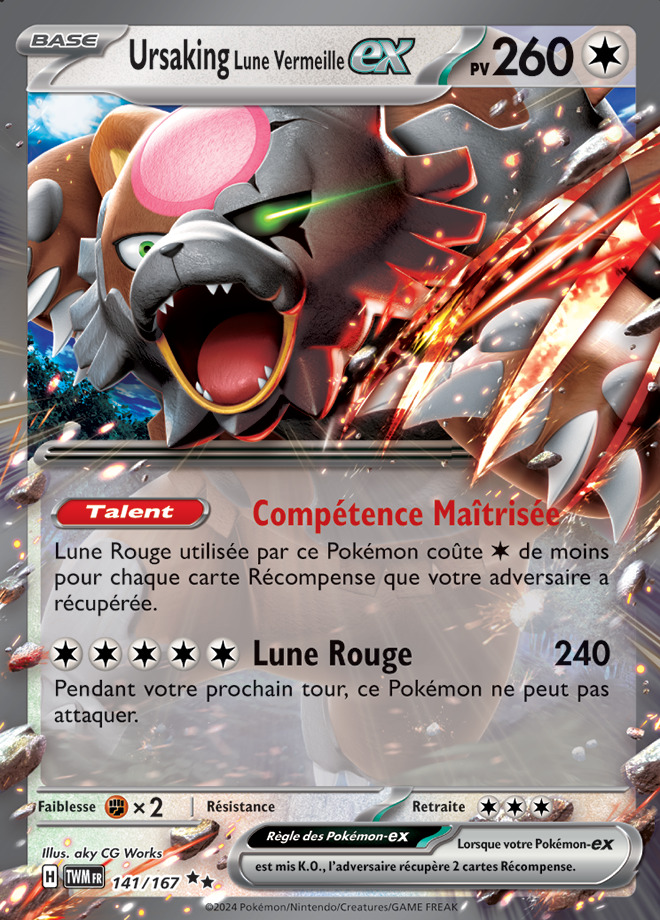 Carte Pokémon: Ursaking Lune Vermeille ex