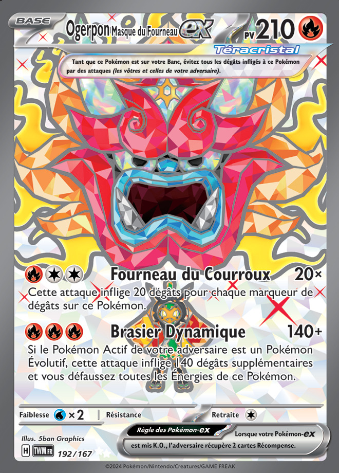 Carte Pokémon: Ogerpon Masque du Fourneau ex