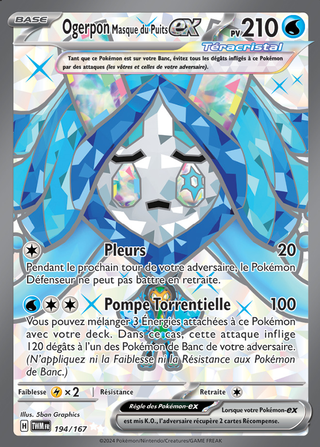 Carte Pokémon: Ogerpon Masque du Puits ex