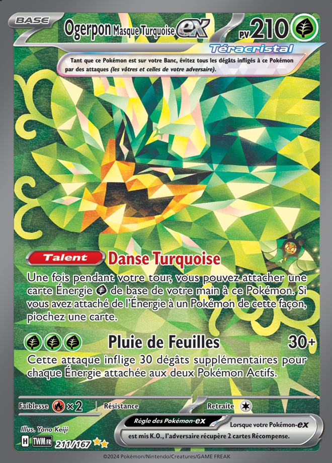 Carte Pokémon: Ogerpon Masque Turquoise ex