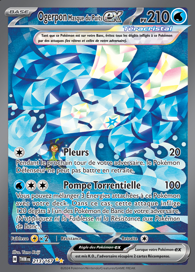 Carte Pokémon: Ogerpon Masque du Puits ex