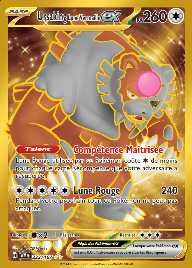 Carte Pokémon: Ursaking Lune Vermeille ex