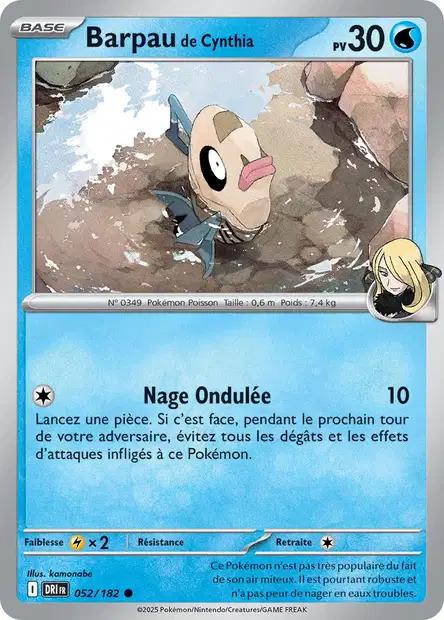Carte Pokémon: Barpau de Cynthia