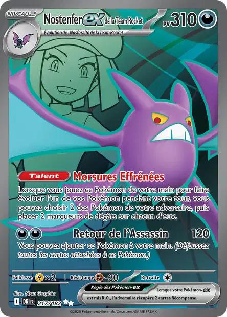 Carte Pokémon: Nostenfer ex de la Team Rocket