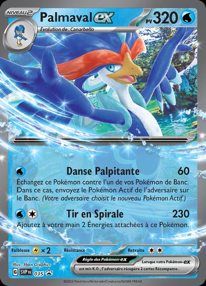 Carte Pokémon: Palmaval ex