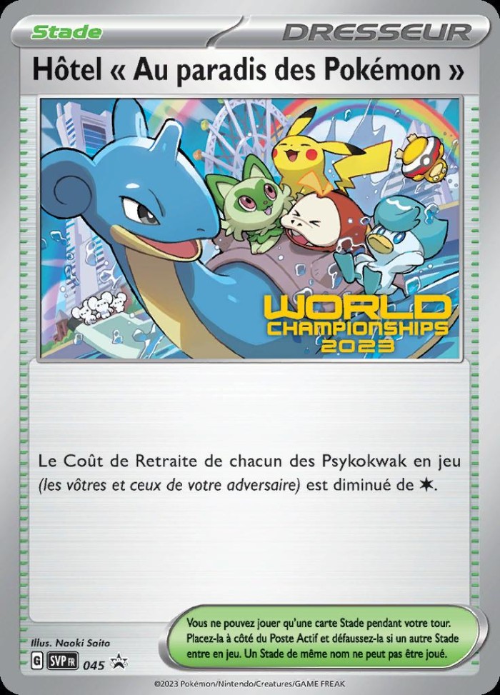 Carte Pokémon: Hôtel « Au paradis des Pokémon »