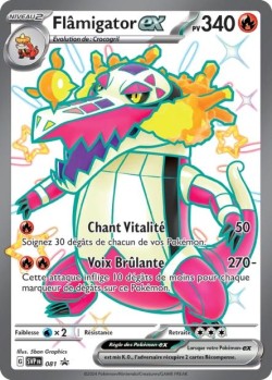 Carte Pokémon: Flâmigator ex