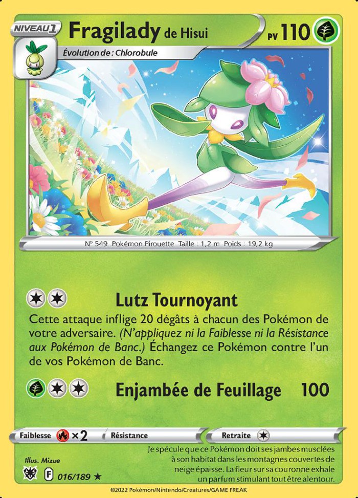 Carte Pokémon: Fragilady de Hisui