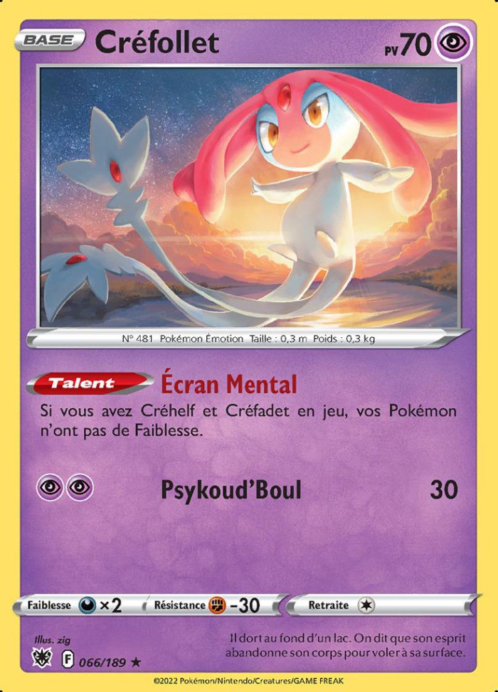 Carte Pokémon: Créfollet