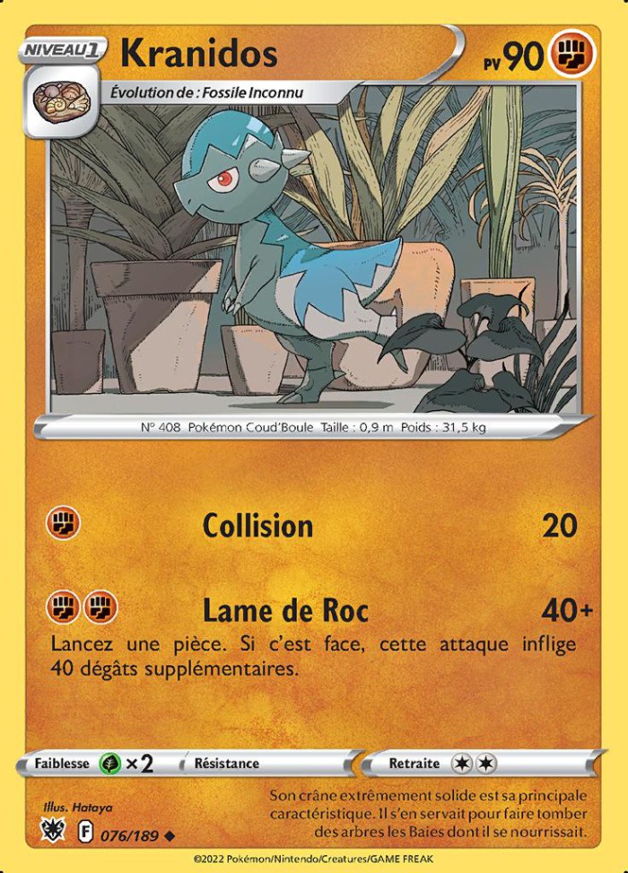 Carte Pokémon: Kranidos