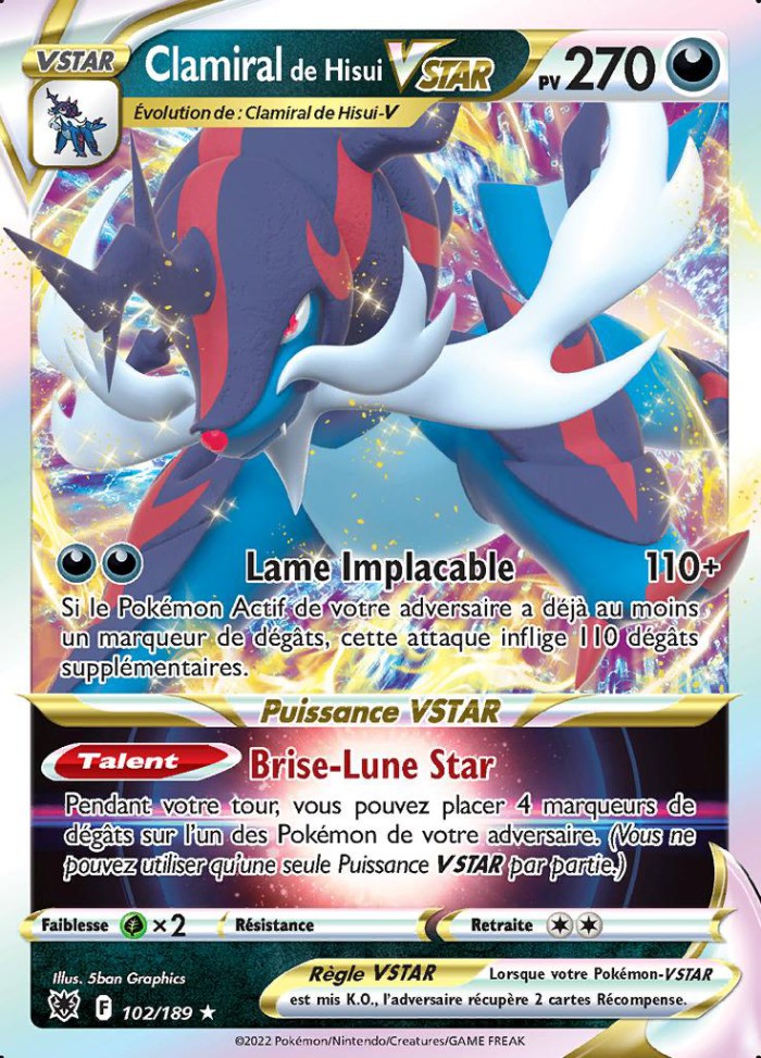 Carte Pokémon: Clamiral de Hisui VSTAR