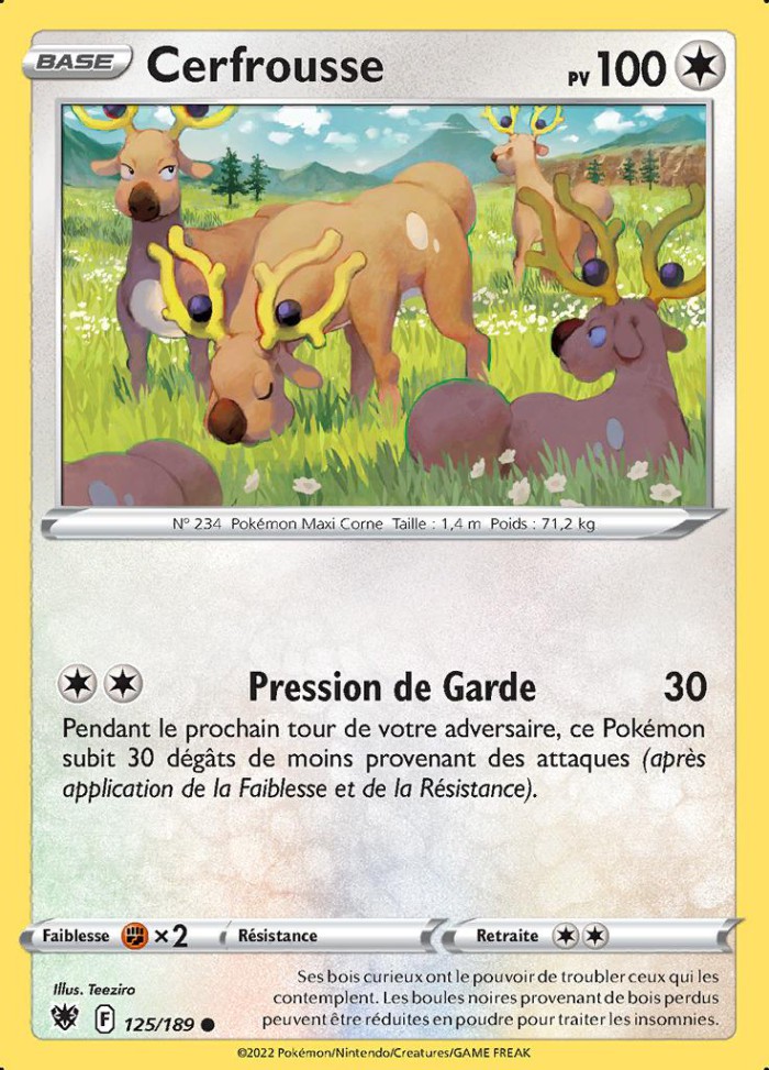 Carte Pokémon: Cerfrousse