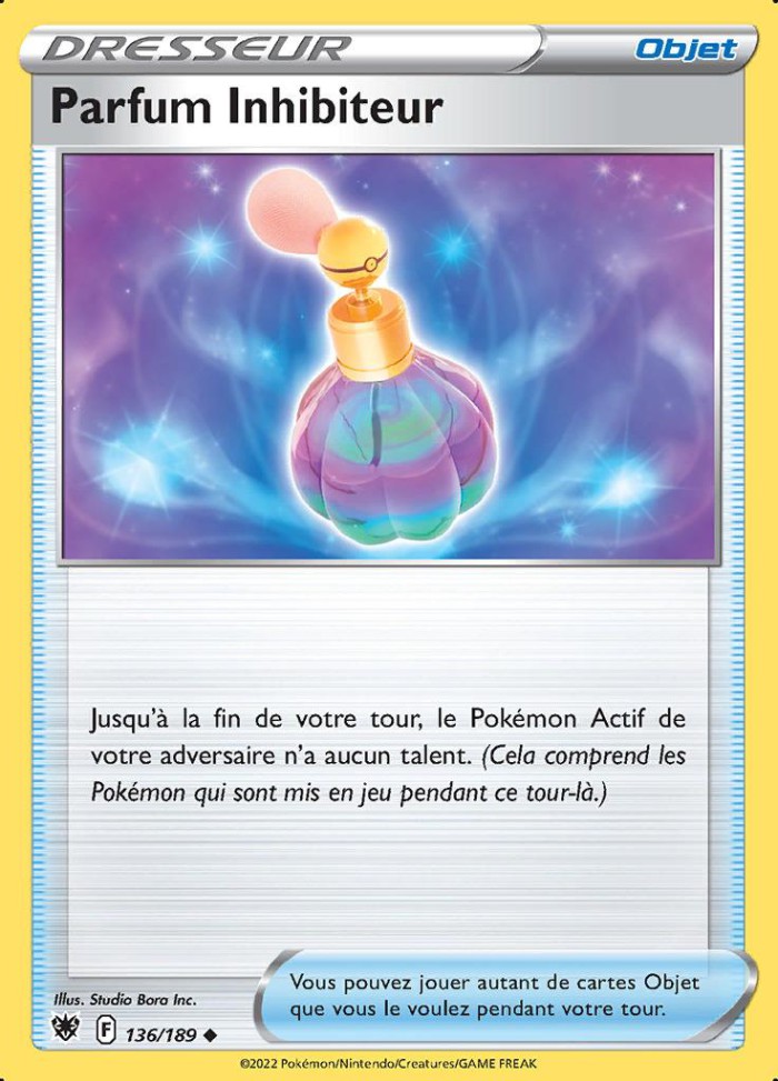 Carte Pokémon: Parfum Inhibiteur