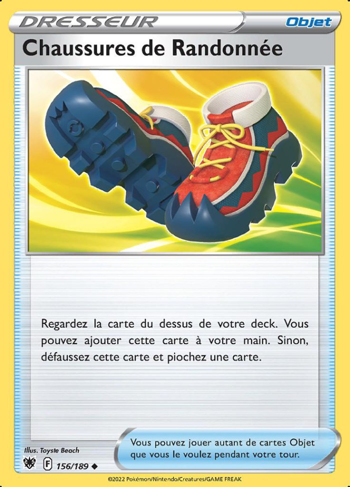 Carte Pokémon: Chaussures de Randonnée